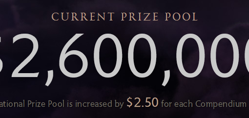 Dota 2 Compendium raises The International's prize pool by $1,000,000 in 12 hours