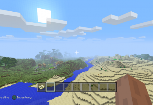 Minecraft screenshot comparison pits Xbox One vs. PS4