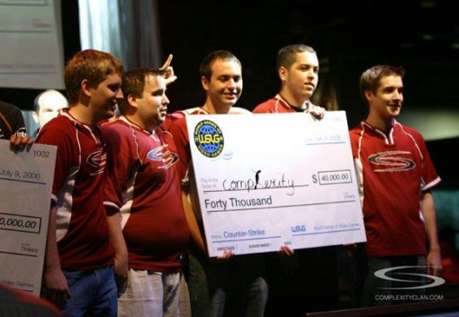 The top 40 five man Counter-Strike 1.0 to 1.6 line-ups, by prize money won in a single year